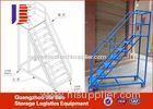 Rolling Steel Truck Step Ladder Warehouse Storage Handcart With Wheels