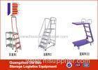 Heavy Duty Collapsible Truck Service Step Step Ladders With Handrails