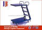 Adjustable Safety Steel Foot Welded Truck Step Ladder With Power Coating