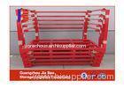 Red Frame Steel Warehouse Stacking Systems Industrial Pallet Racking