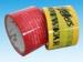 High adhesive red / yellow 3 inch packing tape for box Sealing / bundling