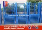 Blue Corrosion Protection Warehouse Stacking Systems With 4 Wheels