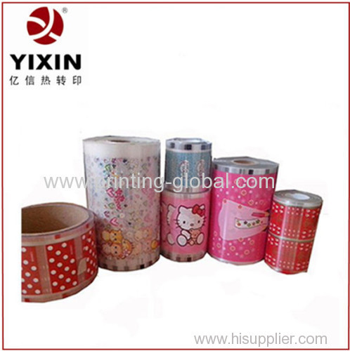 Heat transfer film with PP material for plastic pet bowl