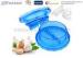 Injection Plastic Kitchenware Products Clear Polycarbonate Garlic Grinder Blue Color