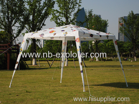 Printed pe. fabrics gazebo