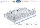 Plastic spring loaded shelves pushers