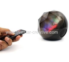 Crystals Magic Fantasy Discoloration Color Ball Wireless Bluetooth Speaker with Remote Control