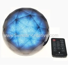 Crystals Magic Fantasy Discoloration Color Ball Wireless Bluetooth Speaker with Remote Control