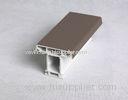 Silver Gray PVC Window Profiles / Vinyl Extrusion doors frame Profile Eco-friendly