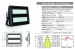 50hz High Power 400 Watt LED Flood Lights 6500K / High Brightness Public Lighting