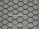 Black Vinyl Coated Fencer Hexagonal Wire Netting , 25mm Mesh For Poultry