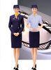 Polyester / Cotton stylish airline flight attendant uniforms skirt suit