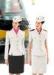White tailored Flight Attendant Uniforms attire , fashion air hostess costume