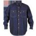Winter Black Custom workwer fireproof mens uniform shirts with 2 breast pockets
