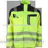 Green cotton Flame retardant workwear safety clothing with stand collar