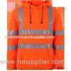 Orange reflective construction work clothes 100% polyester workwear