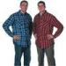 Custom Blue Plaid Uniform Work Shirts fashion Softshell Workwear