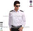 Custom Workwear Anti-Wrinkle Windproof Shirts , White / Black / Blue / Navy Workwear