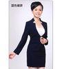 Corporate Uniforms Red / Blue Hotel Hostess Uniform Spandex 6.8% for women