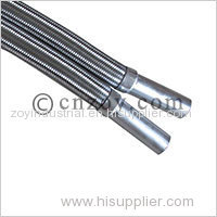 Hydrostatic tested stainless steel corrugated hose with butt weld end for Liquid Handling Applications