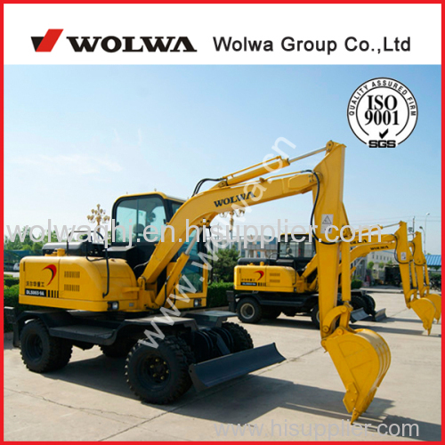 6 ton new condition mini wheeled excavator with CE for sale