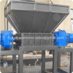 waste plastic double shaft shredder