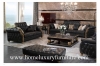 Leather sofa upholstery leather sofa set black leather sofas wooden living room furniture TI-003