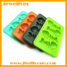 silicone fish bone ice cube mold