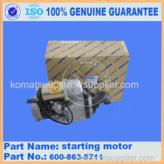 600-863-5711 for PC300-7 Heavy Equipment Components Komatsu Starting Motor