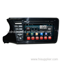 In Dash DVD Player with Navigation Honda City 2014 (Left) Auto Video Multimedia Pure Android 6.0 System