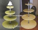 Particle Board Metal Light Duty Round Shop Display Stands Rack