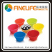 6pcs coloured silicone cake cups silicone baking molds set