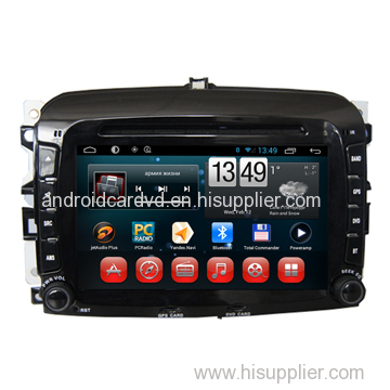 Export Car Touchscreen DVD Player Fiat 500 Central Radio Navigation Android 6.0 System wtih Wifi