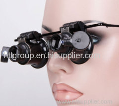 20X Magnifier Magnifying Eye Glasses, Loupe Lens,with LED Light