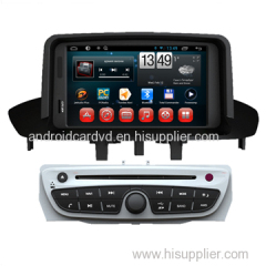 In Dash Car Media Navigation System Renault Megane 2014 / Fluence 2 Din DVD Player with Rearview Camera Input