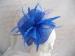 Royal Blue Ladies Fascinator Hats Feather Trim For Horse Racing