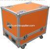 Orange 12U Flight Case Hardware Plastic Cases For DJ Mixer Case