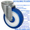 Bolt hole fitting swivel TPE casters
