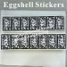 Custom Outdoor Eggshell Sticker Arts Graffiti Black Ink With Own Design Printing