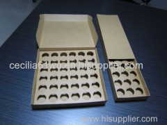 36pcs Kraft Paper Cupcake Box with Cardboard Tray