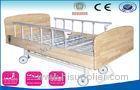 Electric Nursing Beds With Wooden Headboard , Semi Fowler Home Hospital Bed