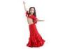 Milk Silk Stage Red Kids Belly Dance Costumes Fishtail Skirt and Top