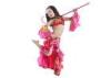 Fashion Kids Belly Dance Costumes For Performance / Practice In Rose Red Color