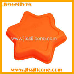 silicone muffin cake mold star shape