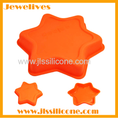 silicone muffin cake mold star shape