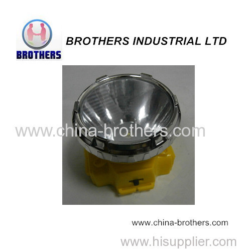 Led plastic battery headlamp