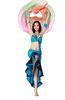 Fancy Soft Belly Dance Silk Veil , 2 pcs Belly Dancing Performance Wear