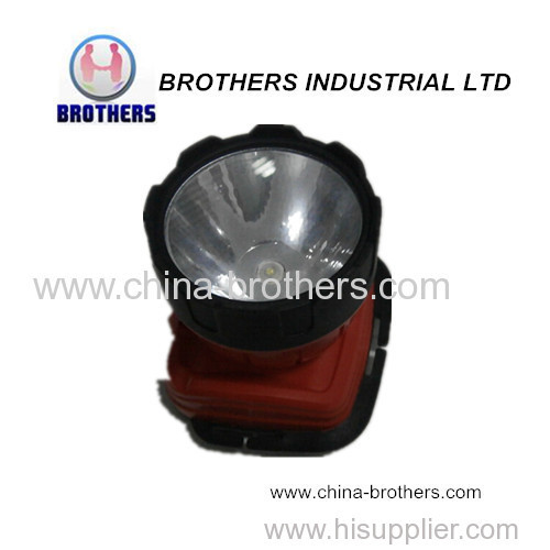 Led plastic battery headlamp