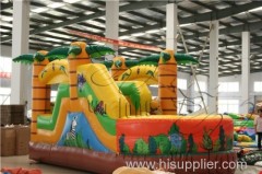 theme Amusement Park Games Outdoor Inflatable Playground Inflatable Funcity with bounce house