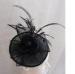 Ladies Black Bridal Fascinator Hats